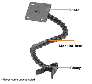 Modular Hose Switch Mount with Spring Clamp